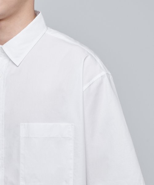 MUSINSA STANDARD（ムシンサスタンダード）の「特大ポプリン半袖シャツ[白]（シャツ/ブラウス・メンズ・その他・XX-LARGE/LARGE/MEDIUM/SMALL/X-LARGE）」の8枚目の写真
