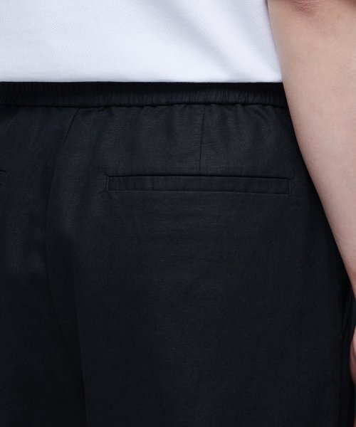 MUSINSA STANDARD（ムシンサスタンダード）の「コットンリネンワンタックワイドパンツ[ブラック]（その他パンツ・メンズ・その他・38/36/34/32/30/26/28）」の8枚目の写真
