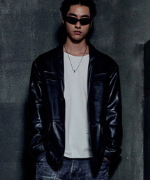 NOMANUAL（NOMANUAL）の「NM LEATHER BLAZER - BLACK（ライダースジャケット）」