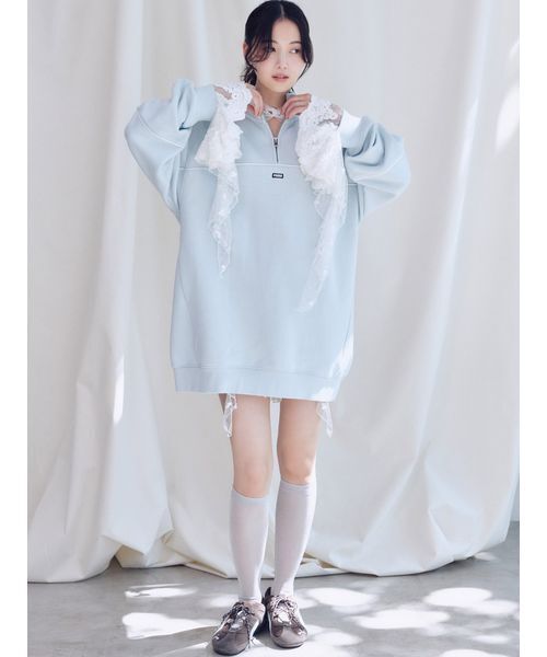 PUMA（プーマ）の「【SNIDEL×PUMA】スエットワンピース（ワンピース・レディース・ライトブルー/ホワイト/ダークグレー・S）」の12枚目の写真