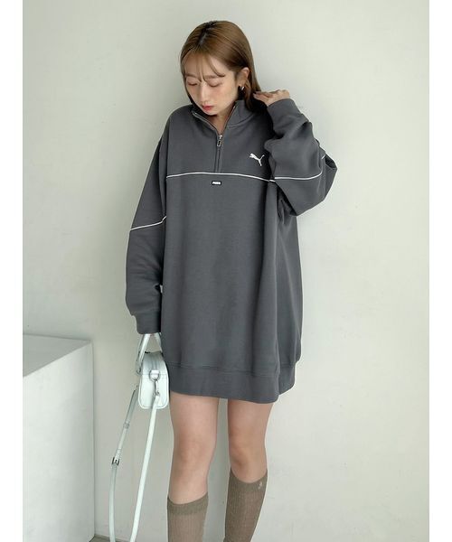 PUMA（プーマ）の「【SNIDEL×PUMA】スエットワンピース（ワンピース・レディース・ライトブルー/ホワイト/ダークグレー・S）」の10枚目の写真