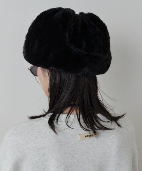 フェイクファーフライトキャップ（キャップ）｜HANNE（アン）の