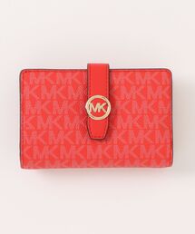 新品 ⭐ MICHAEL KORS マイケルコース 財布 レッド MICHAEL KORS（マイケルコース） 三つ折り財布 レディース レッド
