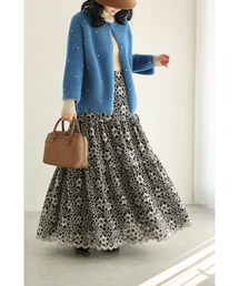 CAWAII（カワイイ）の「たっぷり広がる起毛花レースロングスカート（スカート）」