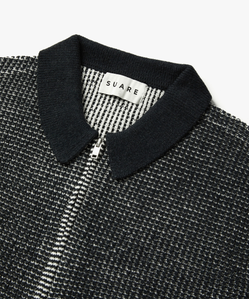 SUARE(スアレ)の「ツイードニットジャケット(その他アウター・レディース・ブラック・LARGE/MEDIUM)」の2枚目の写真
