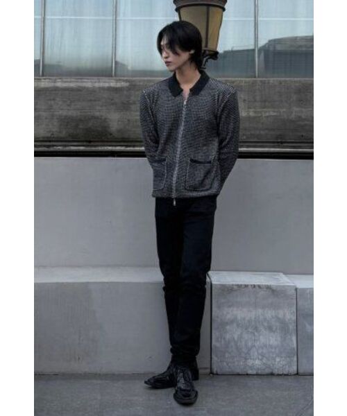 SUARE(スアレ)の「ツイードニットジャケット(その他アウター・レディース・ブラック・LARGE/MEDIUM)」の7枚目の写真