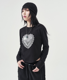 Heart Concho Long sleeve_Black