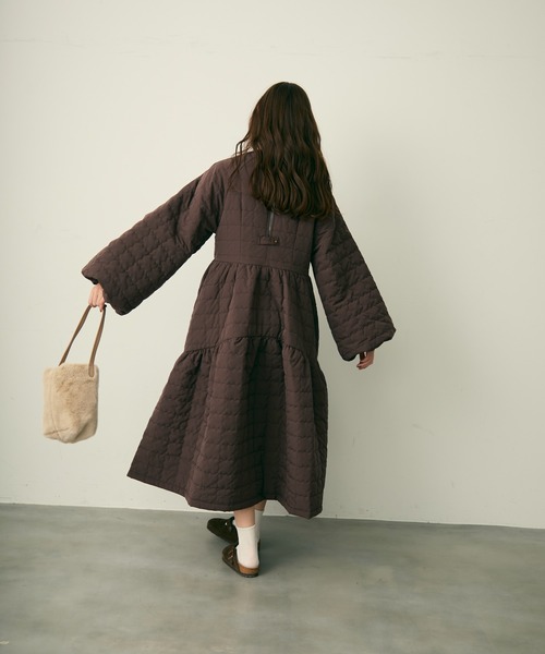 Lunea（ルネア）の「キルティングワンピースコート/ワンピース（その他アウター・レディース・ブラウン・FREE）」の17枚目の写真
