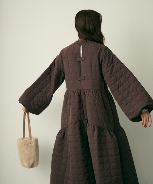 Lunea（ルネア）の「キルティングワンピースコート/ワンピース（その他アウター・レディース・ブラウン・FREE）」の20枚目の写真