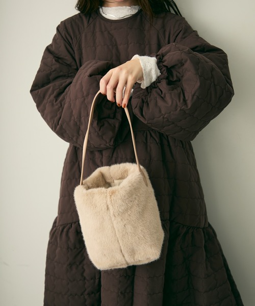 Lunea（ルネア）の「キルティングワンピースコート/ワンピース（その他アウター・レディース・ブラウン・FREE）」の14枚目の写真