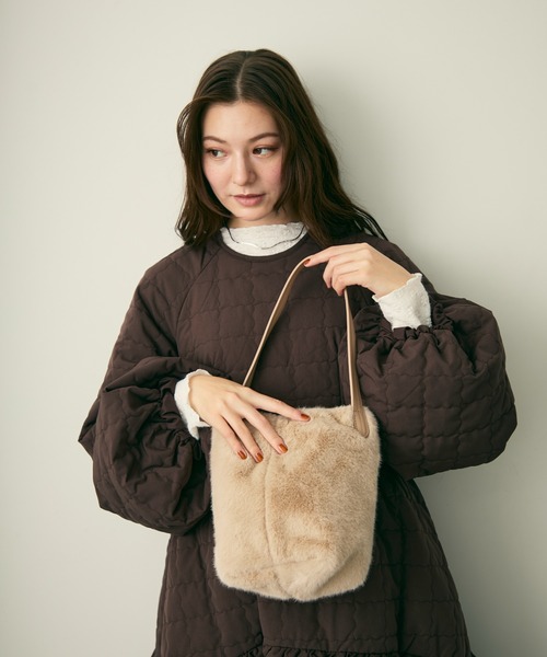 Lunea（ルネア）の「キルティングワンピースコート/ワンピース（その他アウター・レディース・ブラウン・FREE）」の15枚目の写真