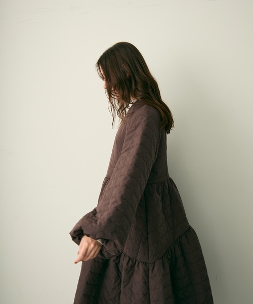 Lunea（ルネア）の「キルティングワンピースコート/ワンピース（その他アウター・レディース・ブラウン・FREE）」の13枚目の写真