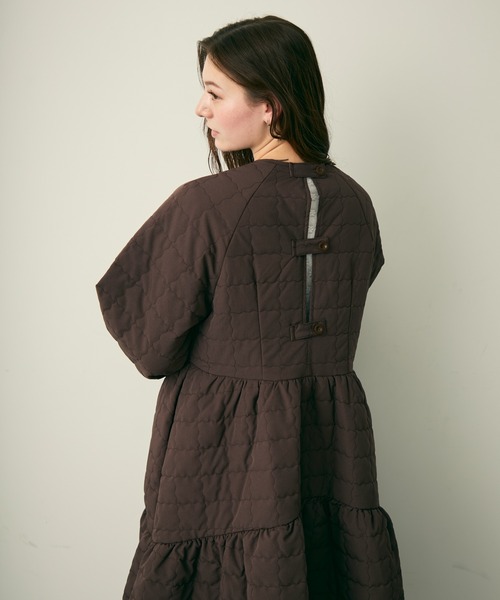 Lunea（ルネア）の「キルティングワンピースコート/ワンピース（その他アウター・レディース・ブラウン・FREE）」の3枚目の写真