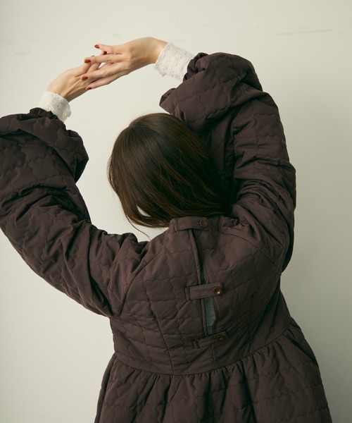 Lunea（ルネア）の「キルティングワンピースコート/ワンピース（その他アウター・レディース・ブラウン・FREE）」の6枚目の写真