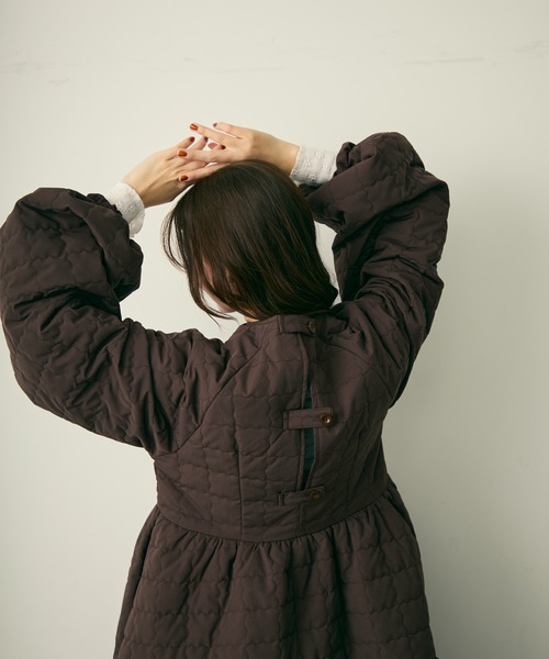 Lunea（ルネア）の「キルティングワンピースコート/ワンピース（その他アウター・レディース・ブラウン・FREE）」の7枚目の写真