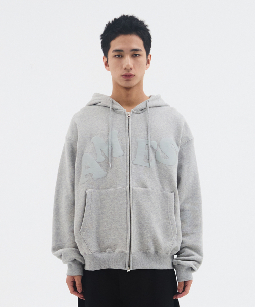 AMESWORLDWIDE(アメスワールドワイド)の「BIG TYPO HOODIE ZIP UP GREY(パーカー・メンズ・その他・SMALL/MEDIUM/LARGE)」の8枚目の写真