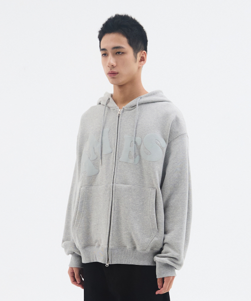 AMESWORLDWIDE(アメスワールドワイド)の「BIG TYPO HOODIE ZIP UP GREY(パーカー・メンズ・その他・SMALL/MEDIUM/LARGE)」の10枚目の写真