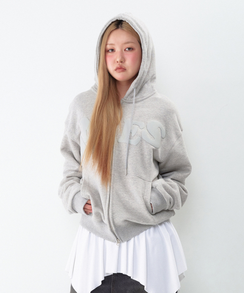 AMESWORLDWIDE(アメスワールドワイド)の「BIG TYPO HOODIE ZIP UP GREY(パーカー・メンズ・その他・SMALL/MEDIUM/LARGE)」の11枚目の写真
