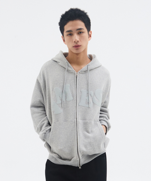 AMESWORLDWIDE(アメスワールドワイド)の「BIG TYPO HOODIE ZIP UP GREY(パーカー・メンズ・その他・SMALL/MEDIUM/LARGE)」の12枚目の写真