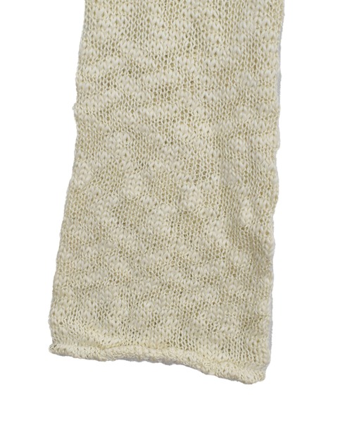 Reurie'（レウリィ）の「オリジナルパフィーポロニット / カジュアル ショート丈 クロップド丈 襟 アイボリー ブラック シンプル（ニット/セーター・レディース・アイボリー/ブラック・FREE）」の8枚目の写真