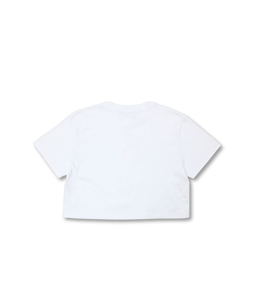 SCHISM INDUCING(スキズムインデューシング)の「LOGO CROPPED T-SHIRT, WHITE(Tシャツ/カットソー・レディース・その他・MEDIUM)」の3枚目の写真