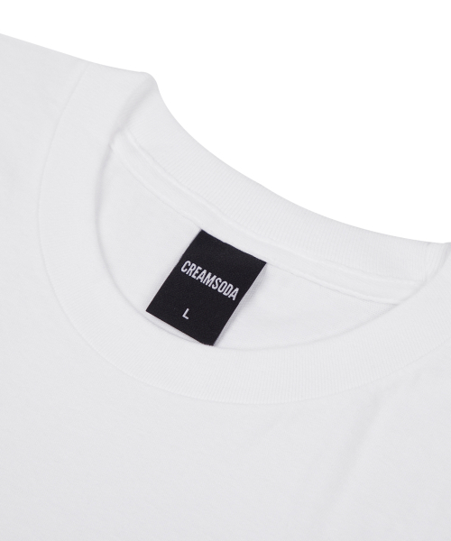 CREAM SODA LAB(クリームソーダラボ)の「シーアルエスディーエル バルーンロゴグラフィック 半袖Tシャツ ホワイト ピンク(Tシャツ/カットソー・メンズ・その他・MEDIUM/LARGE/X-LARGE/XX-LARGE)」の3枚目の写真