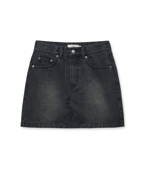 YALE(イェール)の「デニムミニスカート_チャコール(スカート・レディース・その他・SMALL/MEDIUM)」の2枚目の写真