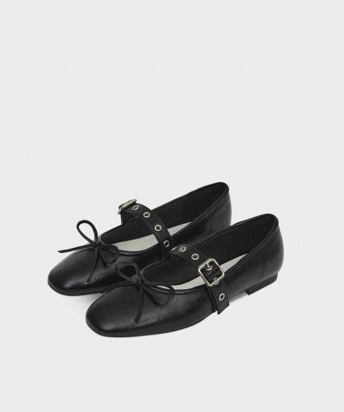 KHIHO(キホ)の「BUCKLE STRAP BALLERINA FLAT / BLACK(バレエシューズ・レディース・その他・23cm/23.5cm/24cm/24.5cm/25cm)」の4枚目の写真