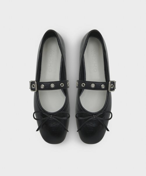 KHIHO(キホ)の「BUCKLE STRAP BALLERINA FLAT / BLACK(バレエシューズ・レディース・その他・23cm/23.5cm/24cm/24.5cm/25cm)」の5枚目の写真