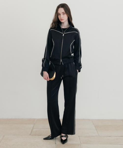 SSIN AND LEE(シンアンドリー)の「(W)ノワールラウンジジャージパンツブラック(スウェットパンツ・レディース・その他・F)」の2枚目の写真