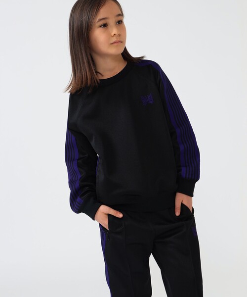 Needles(ニードルス)の「▲【別注】NEEDLES / Track Crew Neck Shirt(110~160cm)(スウェット・キッズ・ブラック・LARGE/SMALL)」の3枚目の写真