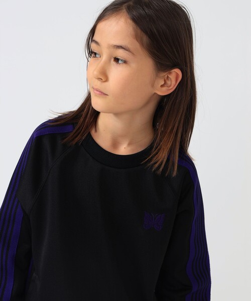 Needles(ニードルス)の「▲【別注】NEEDLES / Track Crew Neck Shirt(110~160cm)(スウェット・キッズ・ブラック・LARGE/SMALL)」の4枚目の写真