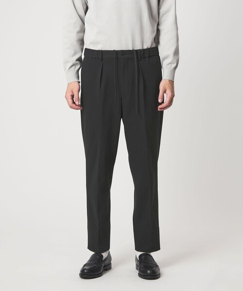 green label relaxing（グリーンレーベルリラクシング）の「A+ ジャージツイル リラックス イージー 1プリーツ スラックス -ウォッシャブル・ストレッチ-（スラックス・メンズ・グレー系/ブラック・S/L/M/XL）」の20枚目の写真