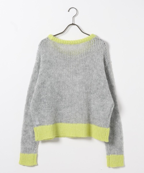 GEORGE'S（ジョージズ）の「バイカラーモヘアニット（ニット/セーター・レディース・グレー/ピンク/ミント・MEDIUM）」の15枚目の写真