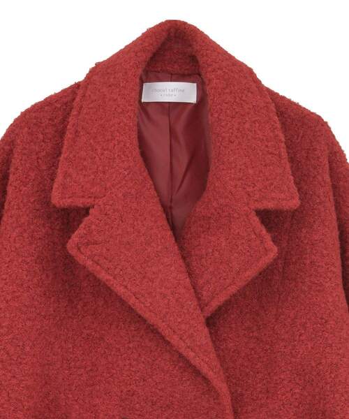 Green　Parks（グリーンパークス）の「ブークレPコート（ピーコート・レディース・モカ/ダークネイビー/レッド・FREE）」の16枚目の写真