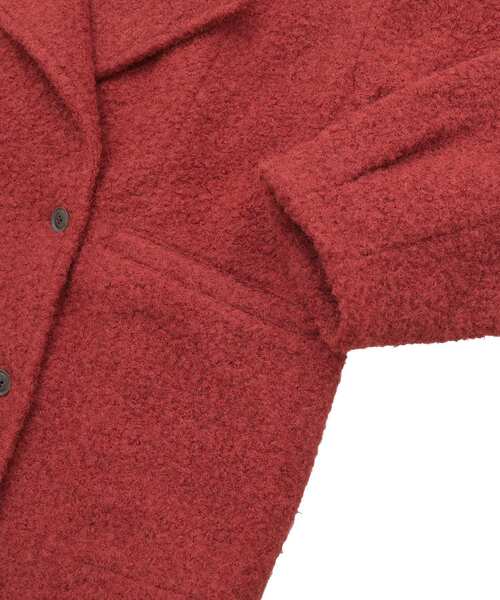 Green　Parks（グリーンパークス）の「ブークレPコート（ピーコート・レディース・モカ/ダークネイビー/レッド・FREE）」の12枚目の写真