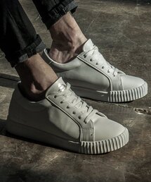 786 モナコレタリングスニーカー ホワイトシルバー