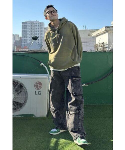 FDR(エフディーアール)の「Two Tone Garment Washed FDR Hood_Khaki(パーカー・メンズ・その他・SMALL)」の8枚目の写真