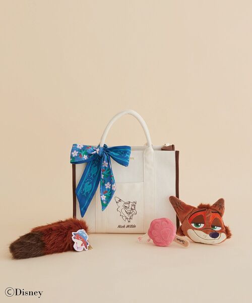 Nick/スカーフ付きトートバッグ（ハンドバッグ）｜Maison de FLEUR