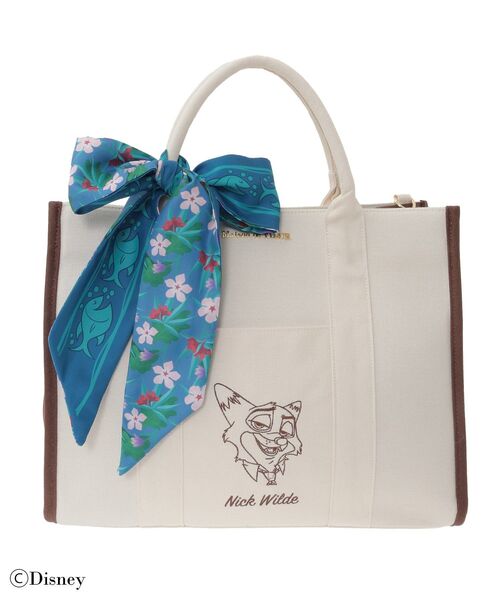 Nick/スカーフ付きトートバッグ（ハンドバッグ）｜Maison de FLEUR