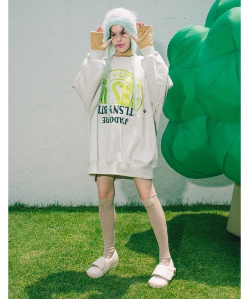 Little sunny bite（リトルサニーバイト）の「【RES】【Little Sunny Bite】logo sweat top（スウェット・レディース・ピンク/ブラック・SMALL/MEDIUM）」の4枚目の写真