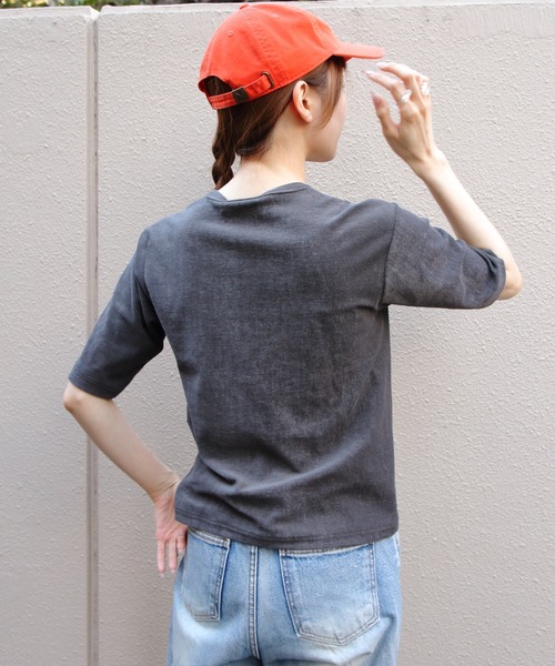 THE SHINZONE(ザ シンゾーン)の「THE SHINZONE/シンゾーン パイルハーフスリーブカーディガン PILE HALF SLEEVE CARDIGAN 26MMSCU03(カーディガン/ボレロ・レディース・ブルー/グレー/ブラック・FREE)」の9枚目の写真