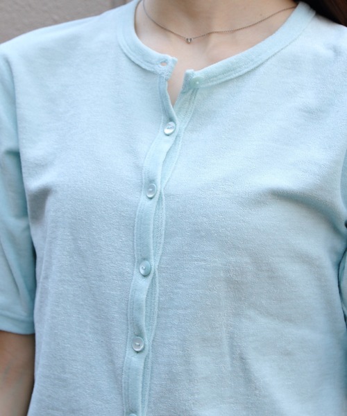 THE SHINZONE(ザ シンゾーン)の「THE SHINZONE/シンゾーン パイルハーフスリーブカーディガン PILE HALF SLEEVE CARDIGAN 26MMSCU03(カーディガン/ボレロ・レディース・ブルー/グレー/ブラック・FREE)」の14枚目の写真
