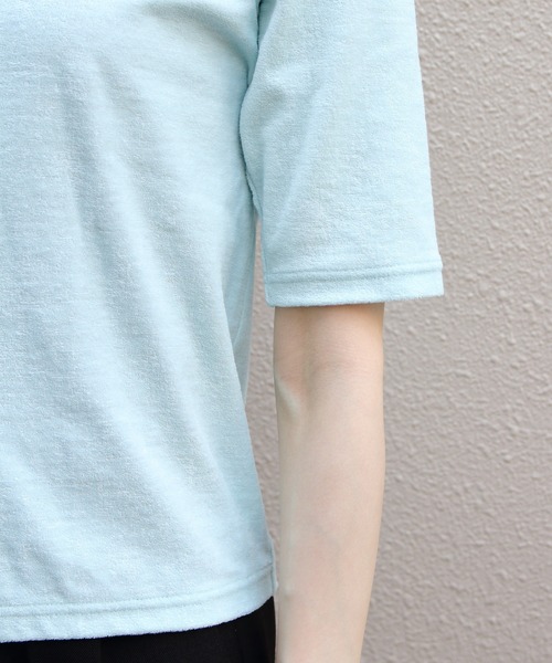 THE SHINZONE(ザ シンゾーン)の「THE SHINZONE/シンゾーン パイルハーフスリーブカーディガン PILE HALF SLEEVE CARDIGAN 26MMSCU03(カーディガン/ボレロ・レディース・ブルー/グレー/ブラック・FREE)」の15枚目の写真