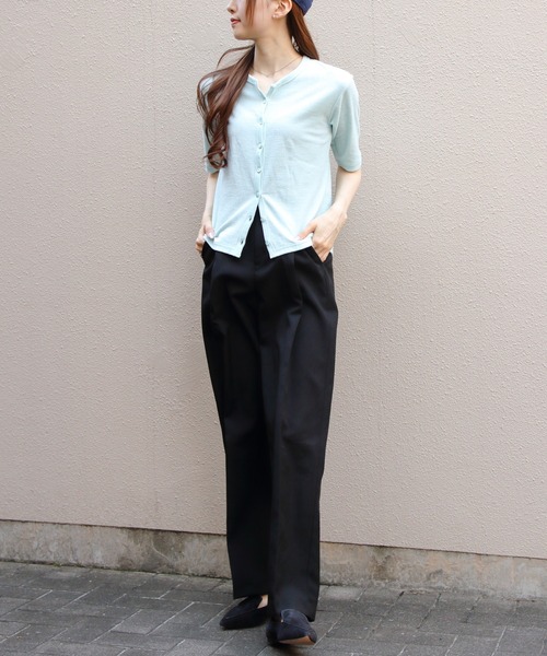 THE SHINZONE(ザ シンゾーン)の「THE SHINZONE/シンゾーン パイルハーフスリーブカーディガン PILE HALF SLEEVE CARDIGAN 26MMSCU03(カーディガン/ボレロ・レディース・ブルー/グレー/ブラック・FREE)」の19枚目の写真