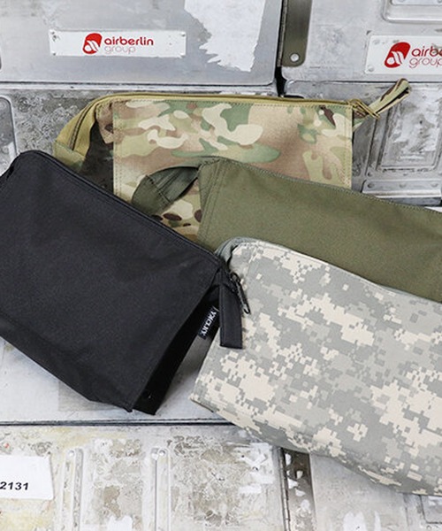 ８(eight)（エイト）の「エチケットポーチ（クラッチバッグ・メンズ・ブラック/オリーブ/ブラウン系カモフラージュ・FREE）」の8枚目の写真