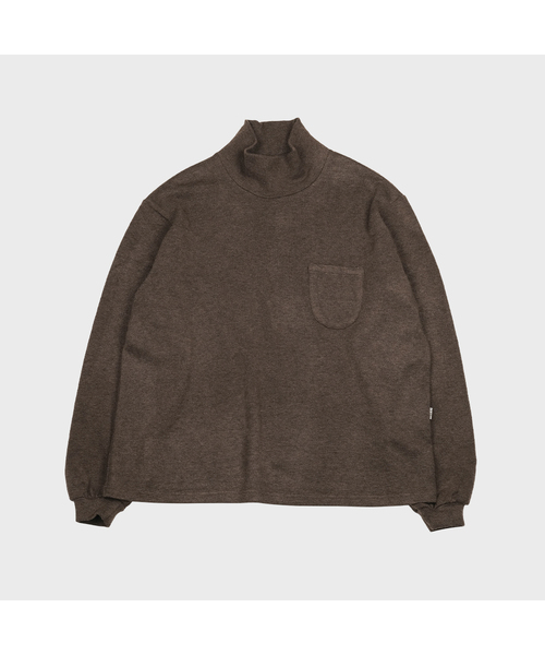 MMOGARDEN（エメモガーデン）の「mock neck pocket knit (3colors)（ニット/セーター・メンズ・ライトグレー/ブルー/ブラウン・1/3）」の3枚目の写真
