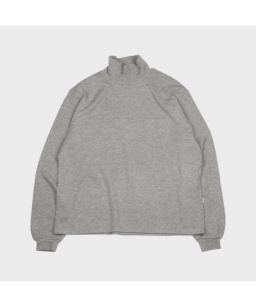 MMOGARDEN（エメモガーデン）の「mock neck pocket knit (3colors)（ニット/セーター・メンズ・ライトグレー/ブルー/ブラウン・1/3）」の2枚目の写真
