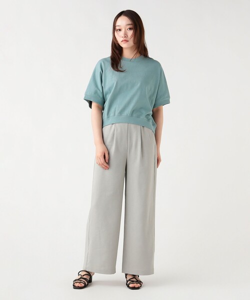 BEAMS HEART(ビームスハート)の「【7/2値下げ】リネンライク イージー ワイドパンツ(その他パンツ・レディース・オリーブ/ナチュラル/グレー/ネイビー・FREE)」の9枚目の写真