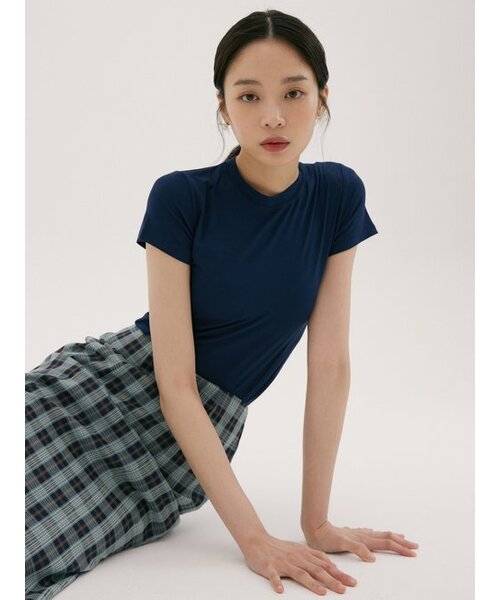 REORG(リオルグ)の「FSK BASIC T-SHIRTS NAVY(Tシャツ/カットソー・レディース・その他・FREE)」の1枚目の写真